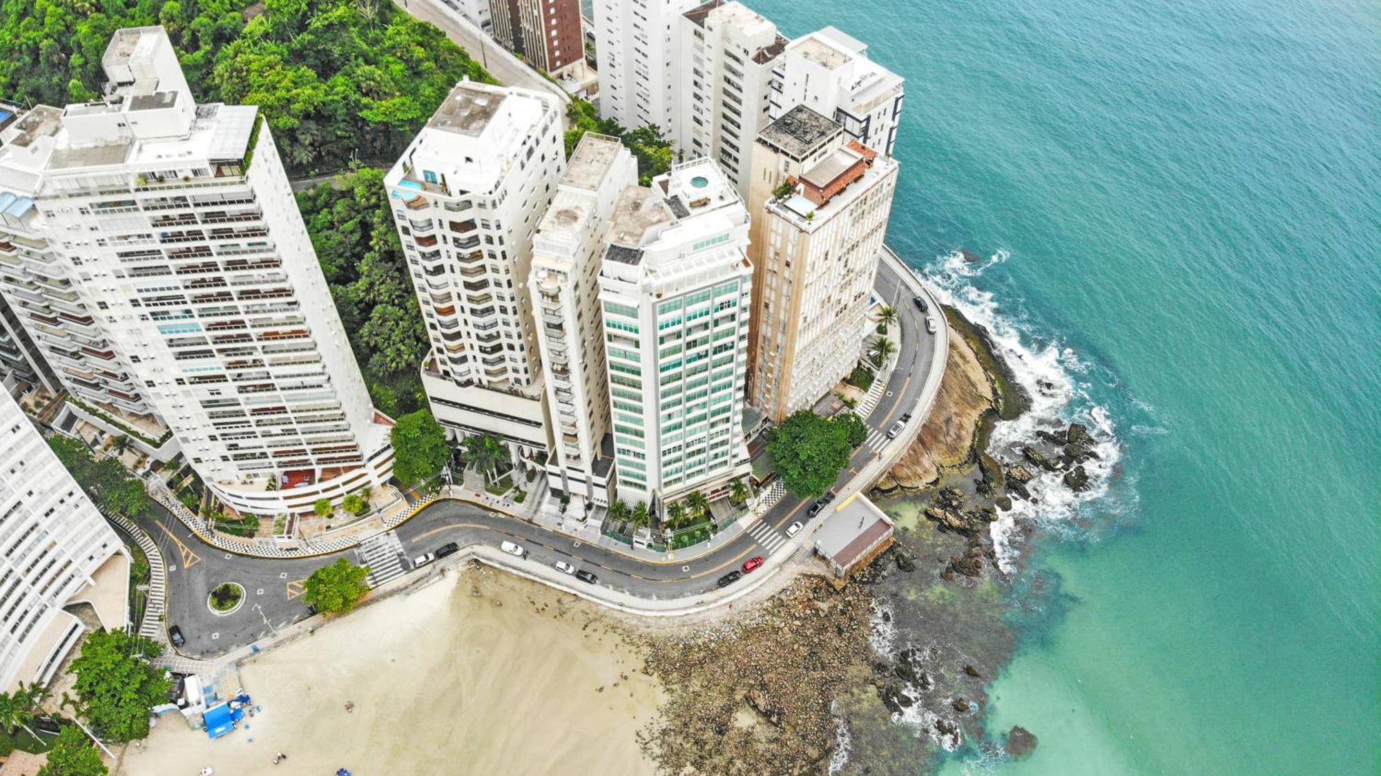 Vista Incrivel Beira-Mar Espacoso 4 Qts Ac Guarujá Exteriér fotografie