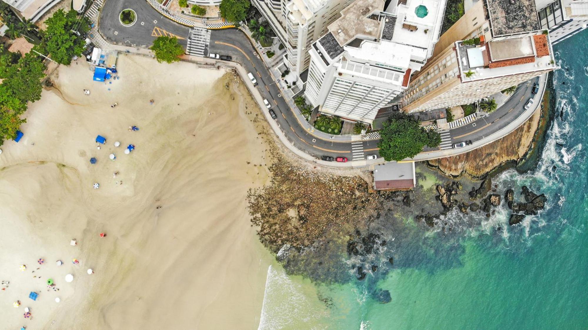 Vista Incrivel Beira-Mar Espacoso 4 Qts Ac Guarujá Exteriér fotografie